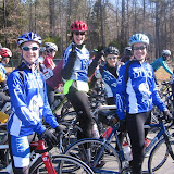 Girls team pre-race