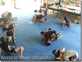 Working for an omoplata...