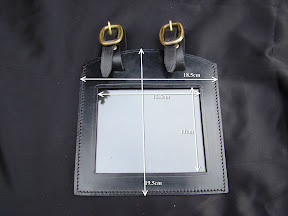 Leather Competitor HDT CDE Carriage Number Holders Brass Or White Metal Fittings 
