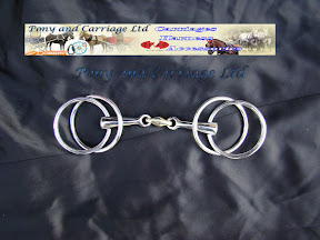 Wilson Snaffle Carriage Driving Bit with&nbsp;German Silver Lozenge F17 