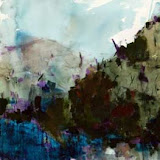 along the shore 2008 watercolour on paper 61 x 132.1 cm