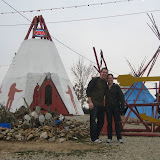 At a very interesting Native American sales outpost near Rt. 66.  We bought a pound of Buffalo Sausage and talke to the owners for quite a while.