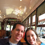 On the New Orleans trolley
