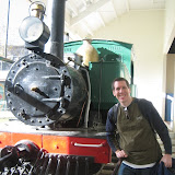 Dan wth the Josephine locamotive - a double ended steam locamotive