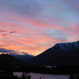 Look at those colors!  We watched the sun rise in Queenstown.