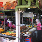 Look at all of the choices at this streetside eatery in Kuala Lumpur!