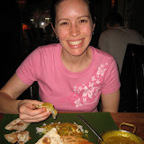 We ate with our hands off of a banana leaf at a local Indian restaurant in Malaysia.