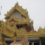 The intricate architecture of the Burmese Buddhist Temple.