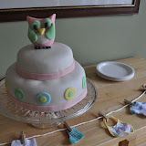 Cute cake and clothesline