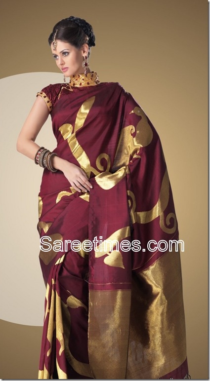 Brown_Designer_Traditinal_Saree