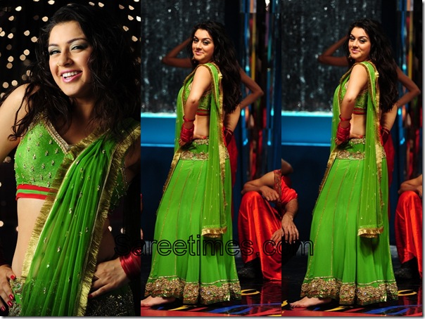 Hansika_Motwani_Green_Designer_Saree