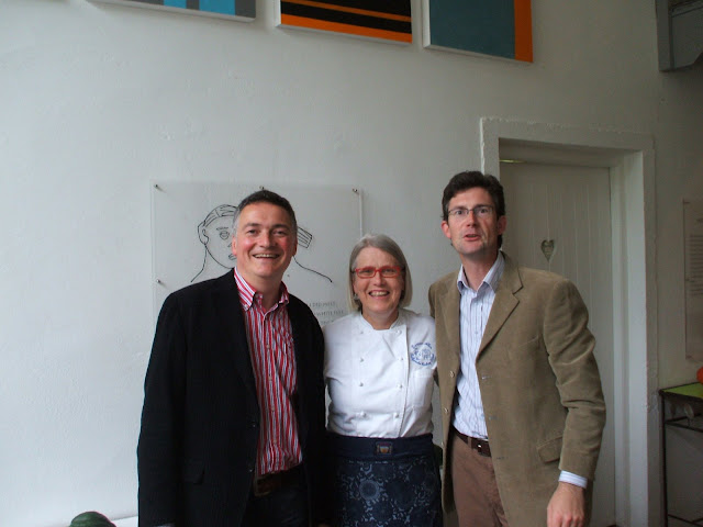 Pascal, Darina and Colm (Sommelier at Ballymaloe House Hotel)