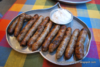 Nürnberger bratwurst with Horseradish sauce