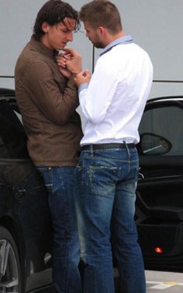 Foto Ibrahimovic Pique juntos[8]