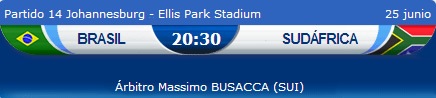 Brasil vs Sudafrica Copa Confederaciones