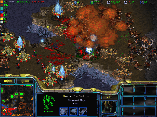 Download StarCraft Map: LOTR Siege of Gondor Random Heros Absolute