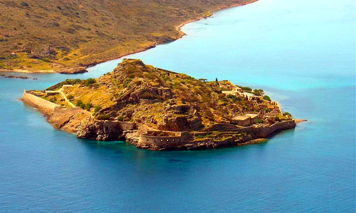  Κρήτη - Λασίθι - Δήμος Αγίου Νικολάου Tο φρούριο της Σπιναλόγκας στην Ελούντα από βόρεια 