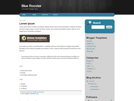 Blue Rooster