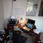The desk area, including my SDK reference posters