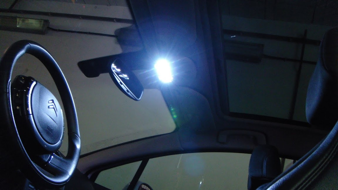 Citroen C4 luz LEDs interior