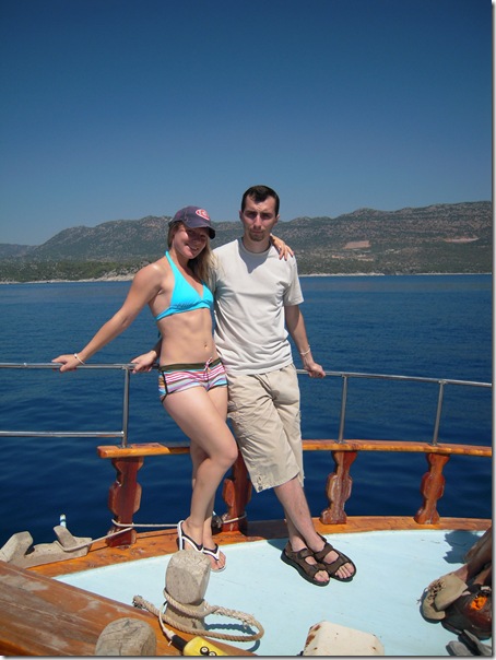 Somewhere nearby Kekovo on the yacht