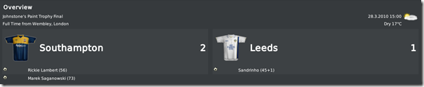 Southampton won JPT final