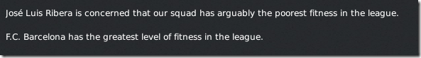 Poor fitness of Deportivo squad in FM 2011 Poor fitness of Deportivo squad in FM 2011