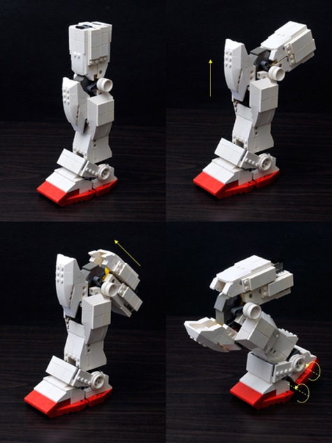 Gundam Lego Pierna Articulada