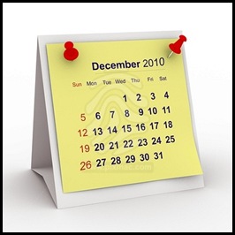 december 2010 calendar