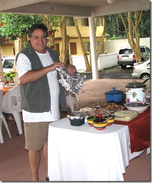 Gene Serving the Turkey