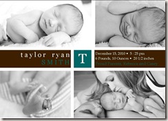 Taylor Birth Announcement 1