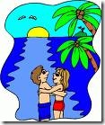 Couple with Ocean Sunset