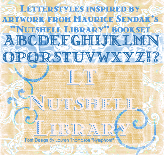 LT Nutshell Library Font