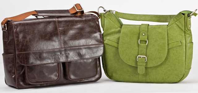 Kelly Boy Bag - Brown (Left) & Hobo - Grassy Green (Right)