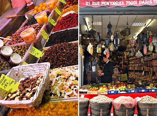 Fragrant spices and delicious-looking canned goods