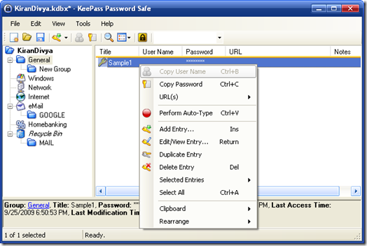 KeePass Password Safe KeePass Password Safe