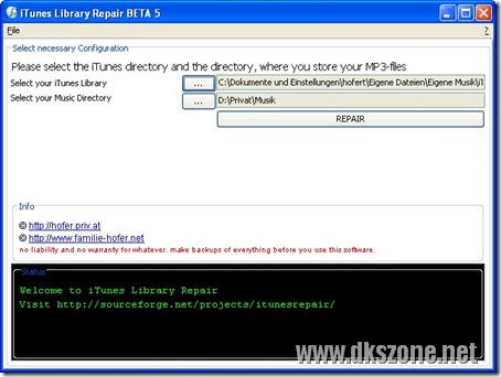 Fix iTunes Library with iTunes Library Repair