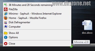 Minimize Applications to System Tray using Hotkeys with Minime