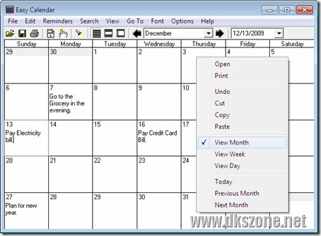 Set Reminders, Events Quickly with Easy Calendar
