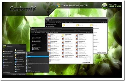 CarboniX-theme-for-windows-xp