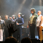 v.l. ausgeliehener Thomas Dybdahl - Percussionist, Gulleiv Wee, Stene Osmundsen, Morten Abel, Helge Hummervoll, Morten Mølster. Alle etwas grauer als vor 13 Jahren, aber immernoch dufte Typen.