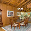 The dining room and a sun-filled breakfast nook.