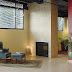 Welcome Room with elegant fireplace.