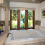 The Garden Suite's private bathroom features a large soaking tub.
