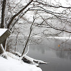 Farmington River Reservoir snowscape