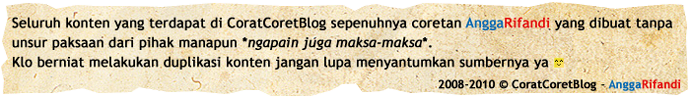Footer Corat-Coret BLOG