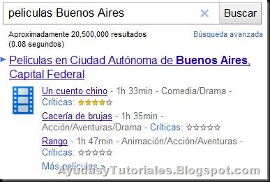 Funciones Google - 5 - Cartelera