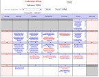 Cycle Training Management System Calendar View - Click to enlarge