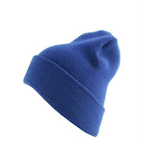 Heavy duty acrylic knit hats Made In USA S-80 royal blue