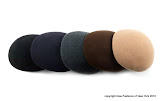 100% wool felt ascot Art No. 2000 black   navy   charcoal   dk  brown   camel